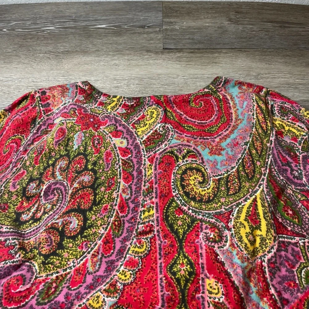 Talbots vibrant paisley